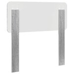 vidaXL Tête de lit Gris Sonoma 100 cm Bois d'ingénierie