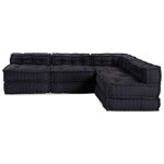 vidaXL Unité de canapé modulaire 4 Pièces Anthracite Tissu