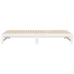 vidaXL Lit coulissant sans matelas blanc 2x(80x200)cm