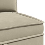 vidaXL Canapé d'angle avec rangement Sable Velours