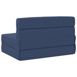 vidaXL Canapé-lit pliable Bleu 70 x 72 x 60 cm Tissu