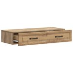 vidaXL Table d'appoint murale 87 5 x 34 5 x 17 cm Bois d'ingénierie
