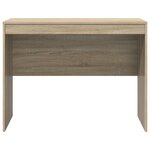 vidaXL Bureau d'écriture Chêne de Sonoma MDF avec placage 100 x 50 x 76 cm