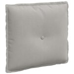 vidaXL Coussin de Dos Gris clair 50 x 45 cm Tissu en microfibre