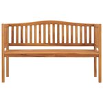 vidaXL Banc de jardin 150 cm Bois de teck solide
