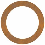 vidaXL adapté pour anneau d'arbre plat Marron Ø90 / 120 cm Acier Corten