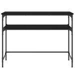 vidaXL Table console noir 100x35 5x75 cm bois d'ingénierie