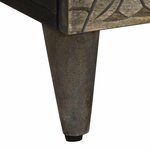 vidaXL Buffets 2 Pièces gris clair 60x33 5x75 cm bois de manguier massif