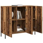vidaXL Buffet Bois ancien 90 x 34 x 80 cm Bois d'ingénierie