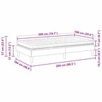 vidaXL Cadre de lit d'angle avec matelas 2 Pièces Gris clair Velours