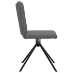 vidaXL Chaises à manger lot de 2 gris foncé tissu