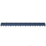 vidaXL Jardinière avec piquets bleu gris 362 5x42 5x28 5 cm PP