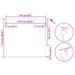 vidaXL Store enrouleur occultant café 165x175 cm largeur du tissu