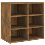 vidaXL Armoire à chaussures Chêne fumé 52 5x30x50 cm