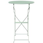 vidaXL Table bistrot Vert menthe clair Ø50x71 cm