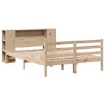 vidaXL Lit bibliothèque sans matelas 120x190 cm bois de pin massif