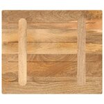 vidaXL Dessus de table 60x50x3 8 cm rectangulaire bois massif manguier