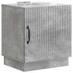 vidaXL Table de chevet 2 Pièces Gris Béton 43 x 34 5 x 47 cm