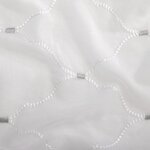 Vidaxl rideaux transparents brodés 2 pcs 140 x 245 cm blanc