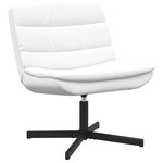 vidaXL Chaise pivotante Blanc 63 x 75 x 76 cm Faux cuir