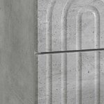 vidaXL Cabinet de chevet avec tiroir Gris béton 43 x 34 5 x 48 cm