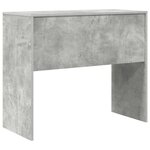 vidaXL Bureau Gris béton 90 x 40 x 76 cm Bois d'ingénierie