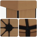 vidaXL Abri de jardin 6 x 3 m Beige Polyester et Acier 190