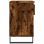 vidaXL Armoire à chaussures Chêne fumé 70x36x60 cm Bois d'ingénierie