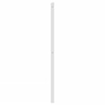 vidaXL Tête de lit métal blanc 75 cm