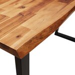 vidaXL Table console à live edge 110x35x80 cm bois d'acacia solide