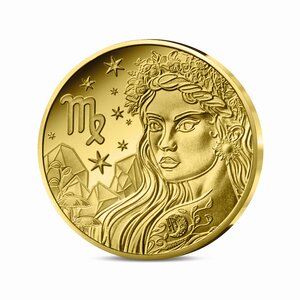 Signes astros - Vierge - Monnaie de 5€ 1/2g or