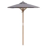 vidaXL Parasol de jardin Gris foncé 150 x 150 x 210 cm Bambou