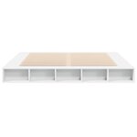 vidaXL Cadre de lit sans matelas blanc 200x200 cm