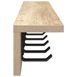 vidaXL Porte-manteau mural Chêne Sonoma 80 x 10 5 x 10 5 cm