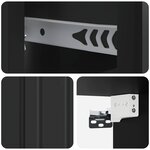vidaXL Cabinet de chevet mural avec tiroir Noir 33 x 34 5 x 24 cm
