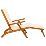 vidaXL Chaise longue inclinable et pliable 55 x 146 x 91 cm