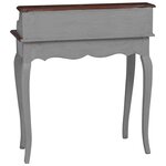 vidaXL Bureau d'écriture bois d'acajou massif 80x40x92 cm