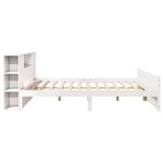 vidaXL Lit bibliothèque sans matelas blanc 180x200 cm bois pin massif