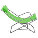 vidaXL Chaises à bascule lot de 2 Acier Vert