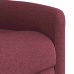 vidaXL Fauteuil de massage inclinable Rouge bordeaux Tissu