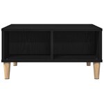 Table basse vidaXL chêne noir 60x60x30 cm bois aggloméré