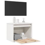 vidaXL Armoire murale Blanc 45x30x35 cm Bois de pin massif