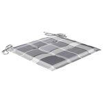 vidaXL Chaises à manger de jardin avec coussins lot de 3 Acacia massif