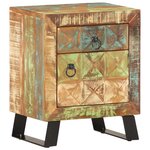 vidaXL Table de chevet 40 x 30 x 50 cm Bois de récupération massif