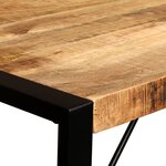 vidaXL Table de salle à manger Bois de manguier brut 120 cm