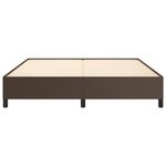 vidaXL Cadre de lit Marron 180x200 cm Similicuir