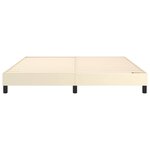 vidaXL Cadre de lit sans matelas crème 180x200 cm similicuir