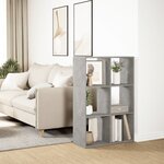 vidaXL Étagère séparatrice de pièce gris béton 69 5x29x103 5 cm
