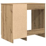 vidaXL Bureau chêne artisanal 86x49x76 cm bois d'ingénierie