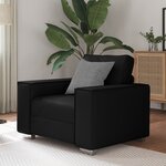Fauteuil en cuir synthétique noir vidaXL - 59 cm